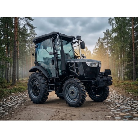 Трактор TERRA FORCE 554 LUX Pro — Професійний міні-трактор 50 к.с. з люксовою кабіною, кондиціонером та камерами 360°
